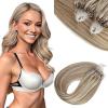 [Achieve any style you desire] Sunny Tape in Hair Extensions and Micro Human Hair Extensions Blonde Highlight 50G 22Inch