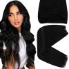 [Only $22 for One 70g Hair Extensions] 120g Black Human Hair Extensions Bundle Tape Hair Extensions 20inch and Sew in Hair Extensions 12inch