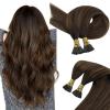 Sunny Tape in Hair Extensions 50G 20pcs with Itips Hair Extensions Brown Ombre 60S/50G 18inch