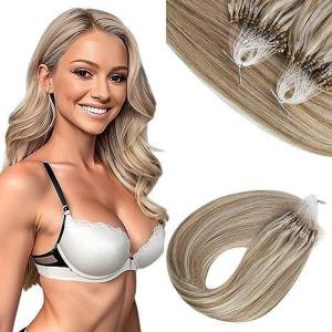 [Achieve any style you desire] Sunny Tape in Hair Extensions and Micro Human Hair Extensions Blonde Highlight 50G 22Inch