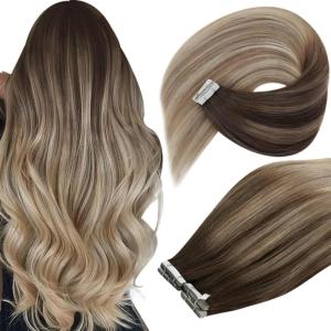 Sunny Hair Tape in Hair Extensions Ombre Blonde Bundle Ve Sunny Ombre Tape in Extensions Brown to Blonde Hair Extensions