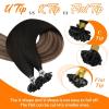 Sunny Hair 14 Inch U Tip Human Hair Extensions, Black Ombre Dark Brown Balayage Medium Ash Blonde, Natural Blends, Soft Keratin Tips, Ideal for Women with Dimensional Color, 50g
