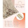 Sunny Hair Clip in Hair Extensions Real Human Hair 24 Inch 150g Thick Remy Hair Clip in Extensions for Women Blonde Highlights Human Hair Extensions Full Head