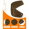 Sunny Hair 22inch Micro Link Hair Extensions Human Hair Invisible Microbead Hair Extensions #3Cool Brown Micro Ring Extensions Easy to Curl 50g