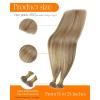 Sunny Hair Extensions Nano Bead Brown Blonde Nano Bead Hair Extensions Human Hair Light Blonde Mix Platinum Invisible Bead Extensions Human Hair Long 24inch 50g