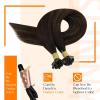 Sunny Hair Flat Tip Hair Extensions Human Hair, Seamless Ktip Human Hair Extensions, K Tip Human Hair Extensions Dark Brown with Medium Brown 18inch 50g