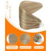 Sunny Hair Micro Link Hair Extensions, Micro Bead Hair, Golden Blonde Highlight Light Blonde, 20 Inch Armpit Level Length, Suitable for Weddings, Social Events, and Professional Settings, 50g