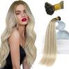 Sunny Hair Flat Tip Hair Extensions Human Hair Keratin Human Hair Extensions 24inch Balayage Blonde Keratin Tips Hair Extensions Human Hair 50g 50s