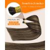 Sunny Hair 14 Inch I Tip Hair Extensions Real Human Hair, Medium Brown Fading to Caramel Blonde Mix, for Women with Dimensional Color Needs