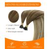 Sunny Hair 20inch Nano Bead Hair Extensions Invisible Nano Hair Extensions Human Hair for Wedding Long Straight Hair 50g