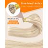 Sunny Hair I Tips Hair Extensions Real Human Hair Ash Blonde with Platinum Blonde Itip Hair Extensions 20inch I Tip Human Hair Extensions for Women 50g