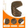 Sunny Hair Micro Link Hair Extensions Human Hair 22inch Micro Hair Extensions Human Hair Brown Highlight Blonde Micro Ring Hair Extension Instant Beauty 50g