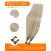 Sunny Hair Nano Bead Hair Extensions Human Hair Balayage Blonde Nano Extensions Human Hair 22inch Nano Ring Hair Extensions Add Length 50g