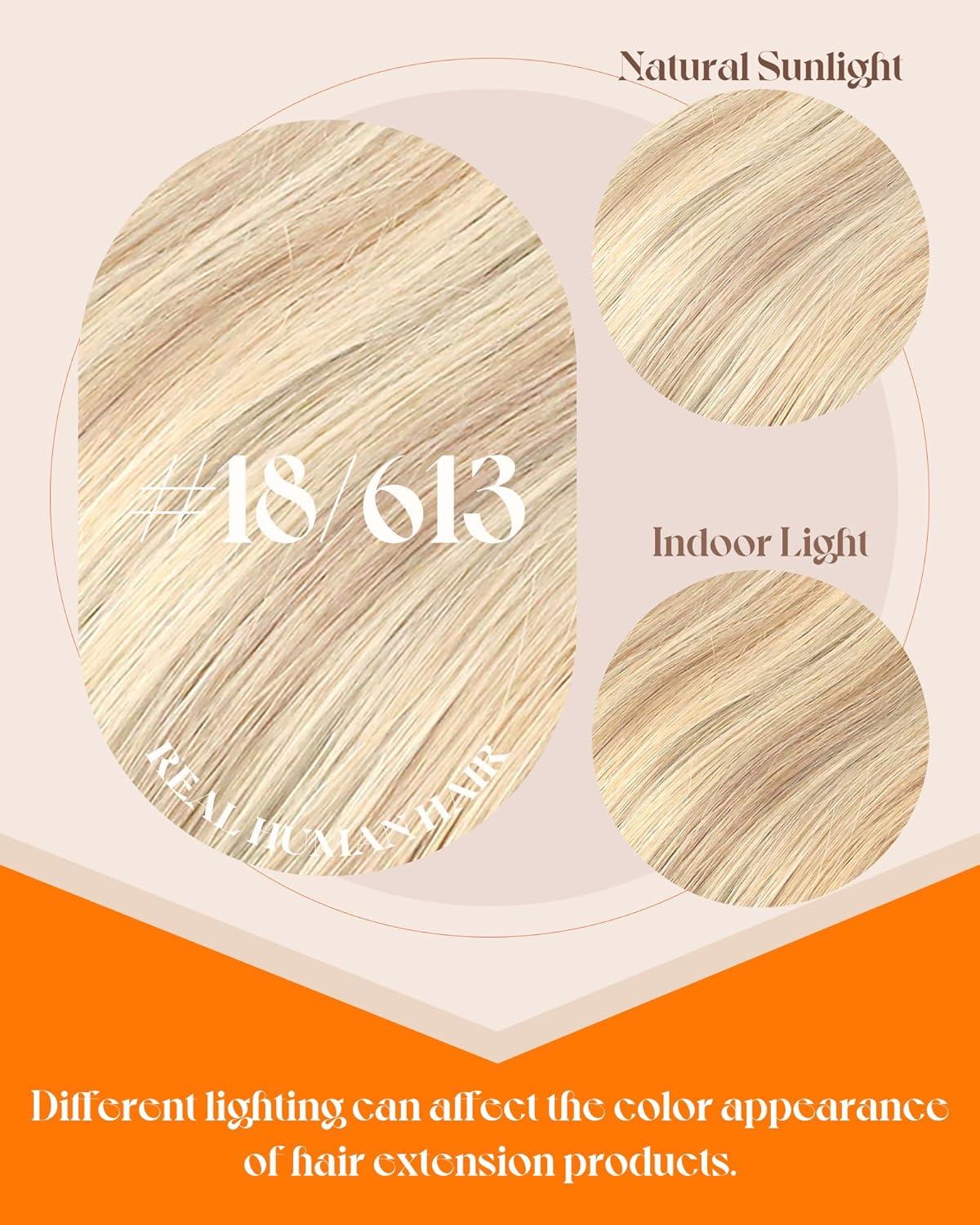 imageSunny Hair 24 Inch K Tip Real Human Hair Extensions in Ash Blonde with Platinum Blonde Highlights Seamless Keratin Vtip Strands for NaturalLooking Blend for Everyday Glam Occasions 50g