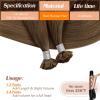 Sunny Hair 14 Inch K Tip Human Hair Extensions, Light Brown, Soft Keratin Vtips, Natural Blends, Suitable for Social Events, Evening Parties, and Professional Settings, 50g