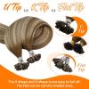 Sunny Hair 14 Inch U Tip Hair Extensions, Balayage Chestnut Brown with Blonde Ombre, Soft Keratin Tips, Invisible Bonds, Adds Dimension for Brunch Parties and Casual Social Events, 50g