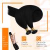 Sunny Hair 16 Inch Flat Tip Real Human Hair Extensions, Jet Black, Keratin Tips, Soft Design, Invisible Bonds, Easy to Maintain, Natural Blend, For Women with Short Hair, 50g