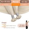 Sunny Hair 18 Inch Blonde Ktip Human Hair Extensions, Keratin Hair V Tips, Provides Natural Fullness for Party Wear, Weddings, and Night Out Gatherings, 50g