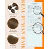 Sunny Hair 18 Inch K Tip Human Hair Extensions, Light Brown, Pre-Bonded Vtips, Provides Natural Length and Fullness for Weddings, Social Gatherings, and Formal Occasions, 50g