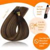 Sunny Hair 24 Inch U Tip Human Hair Extensions, Brown Balayage, Soft Keratin Tips, Provides Instant Length Change for Women Seeking Fullness, Easy to Comb, 50g