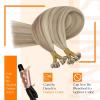 Sunny Hair Flat Tip Hair Extensions Invisible Keratin Human Hair Extensions Blonde Highlight K Tip Hair Extensions 50g 16inch