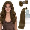 Sunny Hair 16 Inch K Tip Hair Extensions Real Human Hair, Cool Brown, Keratin Tips, for Women, Suitable for Formal Occasions, Evening Parties, and Social Gatherings, 50g