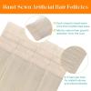 Sunny Hair Invisible Injected Tape in Hair Extensions Bleach Blonde, 24inch 20Pcs 50g Real Human Hair for Women, Hand Sewn Natural Hair Extensions for Natural Volume and Glossy Shine
