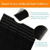 Sunny Hair Invisible Jet Black Injected Tape in Hair Extensions, Real Human Hair, 22 Inch 20Pcs 50g, Natural Invis Edge Tape, Seamless Hand Sewn Hair Extensions