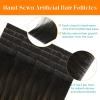 Sunny Hair Invisible Tape in Hair Extensions Human Hair, 18inch 20Pcs 50g Brown and Light Brown Injected Tape ins, Natural Invis Edge, Smooth Seamless Hand Sewn Hair Extensions
