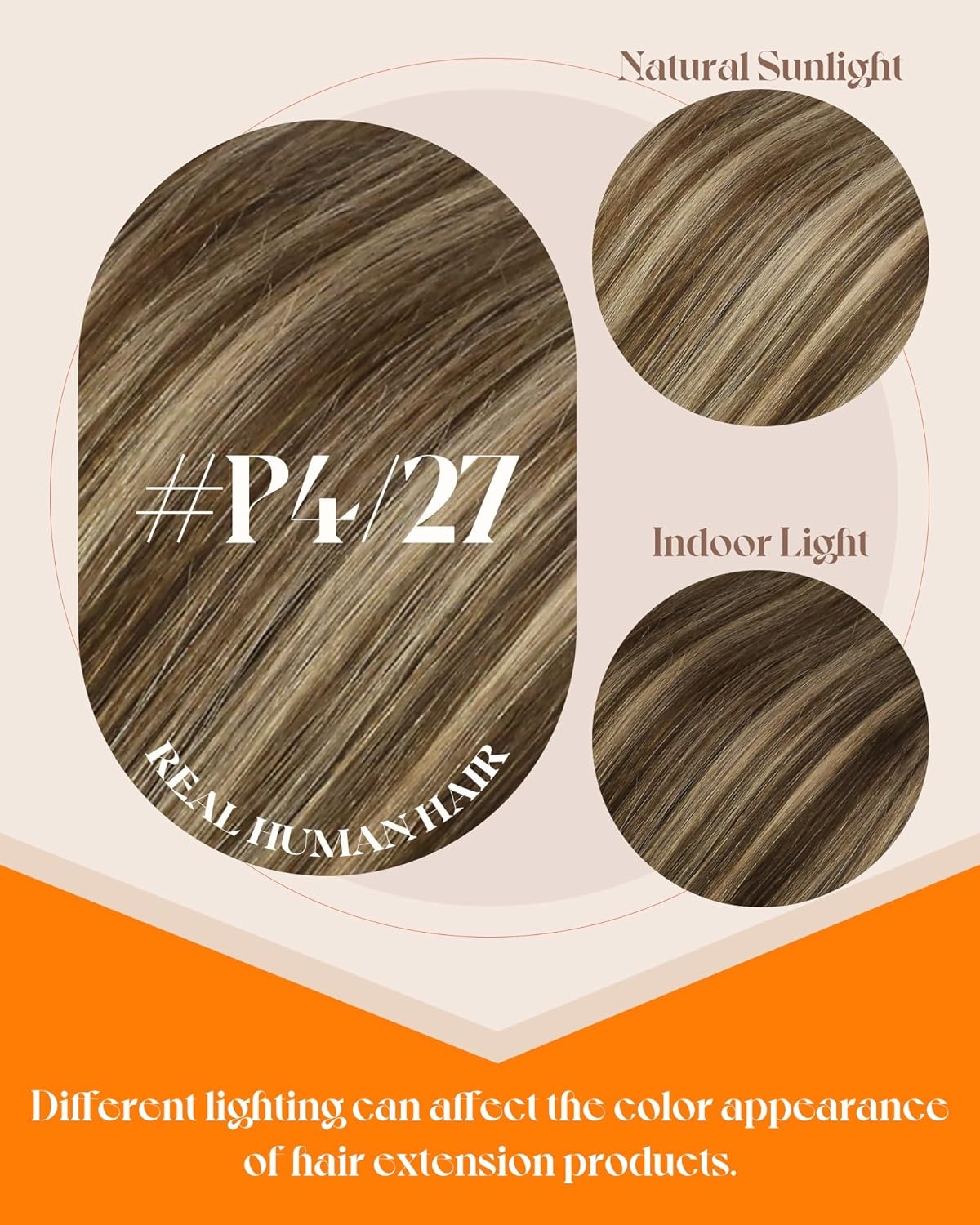 imageSunny Hair 14 Inch K Tip Real Human Hair Extensions Soft Keratin Tips Medium Brown with Caramel Blonde Highlights Fusion Design for Weddings Parties and Night Out Events 50g