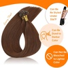 Sunny Hair 14 Inch Seamless K Tip Human Hair Extensions, Auburn Brown, Auburn U Tip, Soft Texture, Medium Manogany Brown, Natural Color Blend, for Women with Red Undertones, 50g
