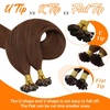 Sunny Hair 20 Inch Auburn Ktip Human Hair Extensions, Auburn Brown, Soft Keratin Tips, Natural Blend, for Party Wear, Adds Fullness for Cocktail Parties and Formal Galas, 50g