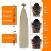 Sunny Hair Flat Tip Hair Extensions Human Hair 14inch K Tip Hair Extensions Platinum Blonde Keratin Hair Extensions Real Human Hair 50G