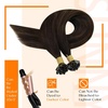 Sunny Hair Flat Tip Hair Extensions Real Human Hair Darkest Brown Ombre Medium Brown K Tip Hair Extensions Real Human Hair 20inch Ktip Extensions Human Hair Straight 50g