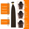 Sunny Hair Flat Tip Hair Extensions Real Human Hair Darkest Brown Ombre Medium Brown K Tip Hair Extensions Real Human Hair 20inch Ktip Extensions Human Hair Straight 50g