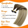 Sunny Hair U Tip Hair Extensions Human Hair Soft Keratin Human Hair Extensions Dark Brown Ombre Golden Blonde Mix Light Blonde K Tips Hair Extensions Real Human Hair Add Volume 50g 20inch