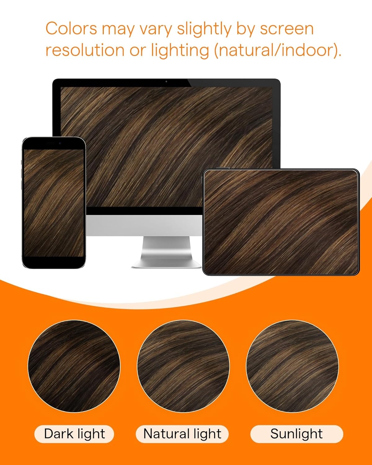 imageSunny Hair 16 Inch Micro Link and Micro Loop Hair Extensions Soft Texture Dark Brown Balayage with Medium Brown 50g Microbead Hair for Women Seeking Natural Volume Enhancement