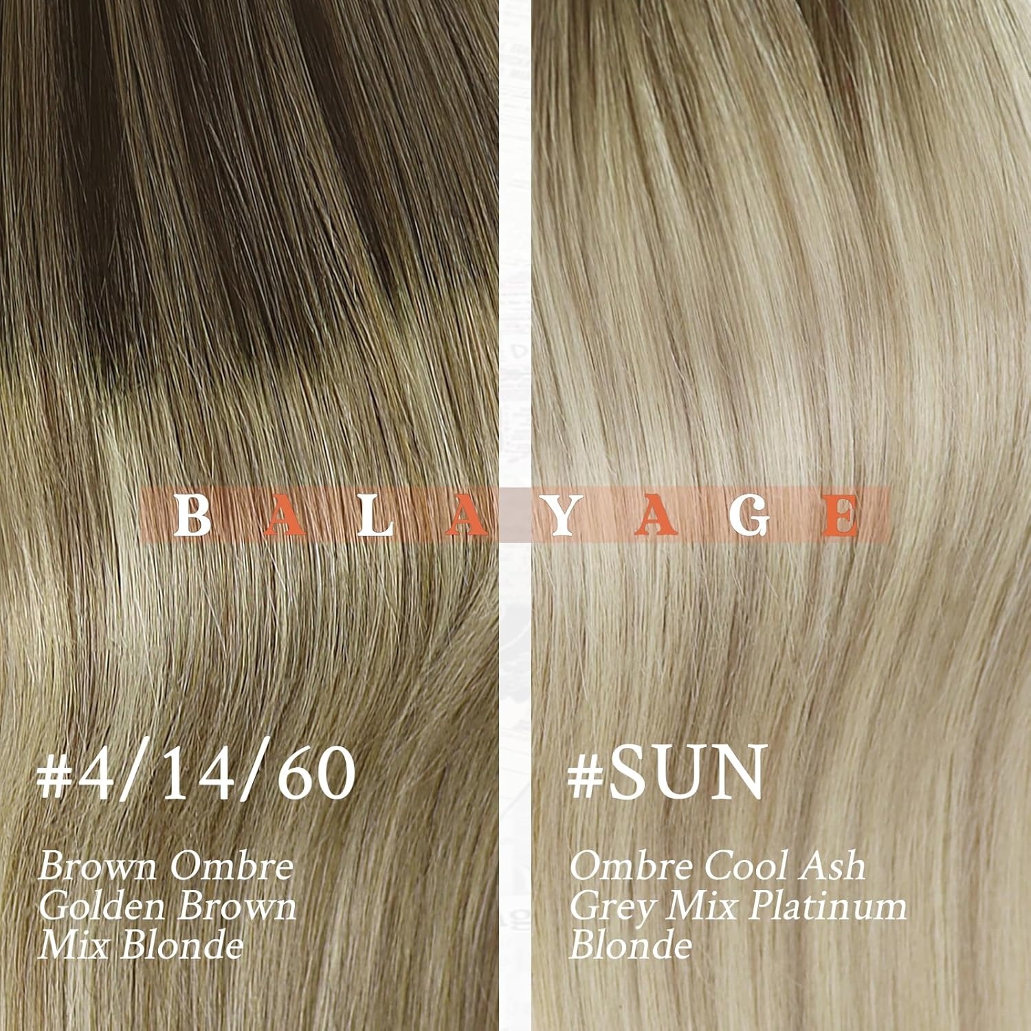 imageSunny Hair 22 Inch Microlink Hair Extensions Ash Blonde Balayage Platinum Soft Micro Beads for Women with Fine Hair Adds Volume for Wedding Receptions and Holiday Parties 50g