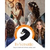 Sunny Hair 14 Inch Nano Human Hair Extensions, Jet Black, Invisible Nano Beads, Soft Texture, Easy to Maintain, Conceals Scalp Areas for Professional Events and Casual Parties, 50g