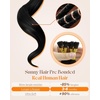 Sunny Hair 16 Inch I Tip Human Hair Extensions, Brown Balayage to Medium Brown Ombre, Remy Invisible Hair, Suitable for Evening Parties, Bridal Showers, and Social Events, 50g