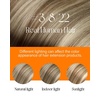 Sunny Hair 20 Inch Nano Bead Hair Extensions, Brown Ombre Light Brown Mix Blonde, Invisible Nano Ring, Natural Volume Boost, Adds Dimension for Birthday Parties and Night Out Gatherings, 50g