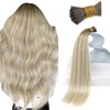 Sunny Hair 14 Inch I Tip Human Hair Extensions, Blonde Ombre, Natural Blend, for Women with Cool-Toned Hair, Prevents Brassiness for Wedding Ceremonies and Evening Parties, 50g