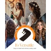 Sunny Hair 20 Inch Nano Bead Real Human Hair Extensions, Darkest Brown, Invisible Application, Easy to Maintain, Natural Texture, Adds Length and Fullness for Office Events and Social Dinners, 50g