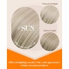Sunny Hair 22 Inch I Tip Hair Extensions, Ash Blonde Ombre Platinum Blonde, Travel-Friendly Length, Ideal for Women on the Go, Adds Volume Without Weight for Parties and Social Events, 50g