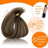 Sunny Hair U Tip Hair Extensions Human Hair 24inch Utip Human Hair Extensions Brown Balayage Caramel Blonde Ktip Hair Extensions Invisible Keratin Hair 50g