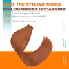 Sunny Tape in Hair Extensions Human Hair, 24 Inch 100g Copper Orange 40pcs, Seamless Hair Extension Tape for Women, Versatile Rooted Hair