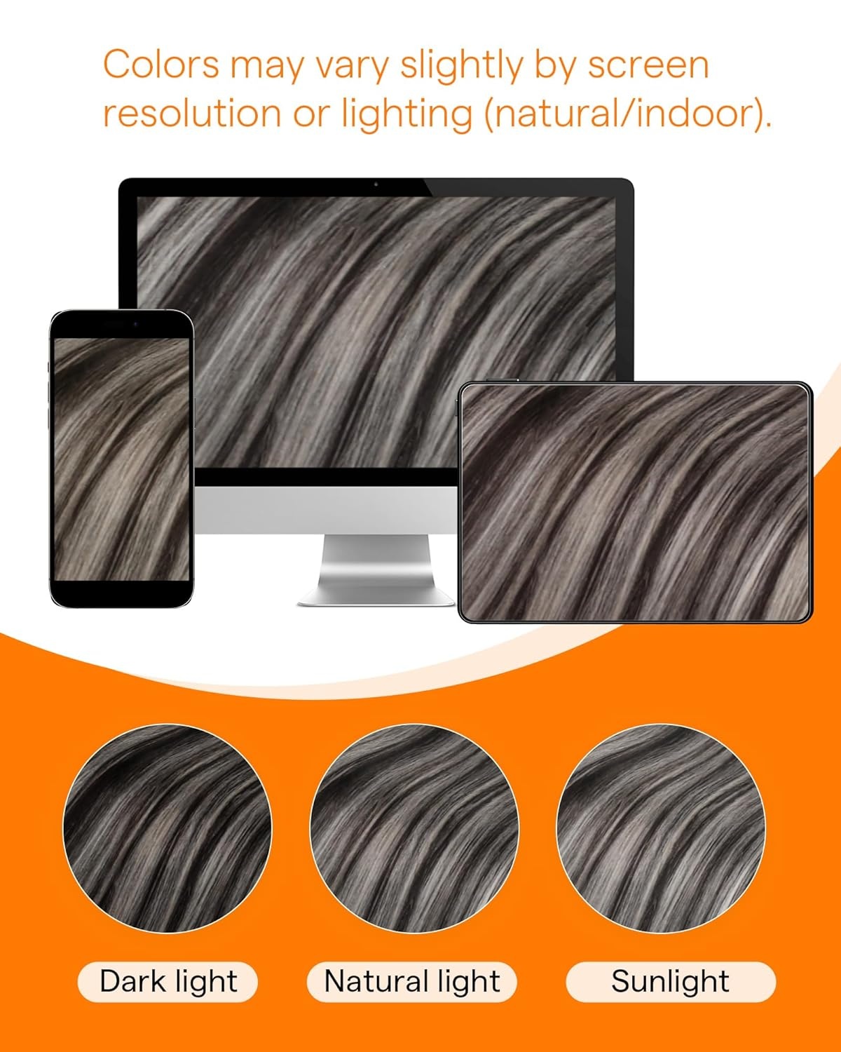 image:imageSunny Hair 18 Inch Micro Link Human Hair Extensions Soft Micro Loop Hair Off Black to Silver Mix with Black Rooted for Evening Parties Formal Occasions and Celebrations 50g