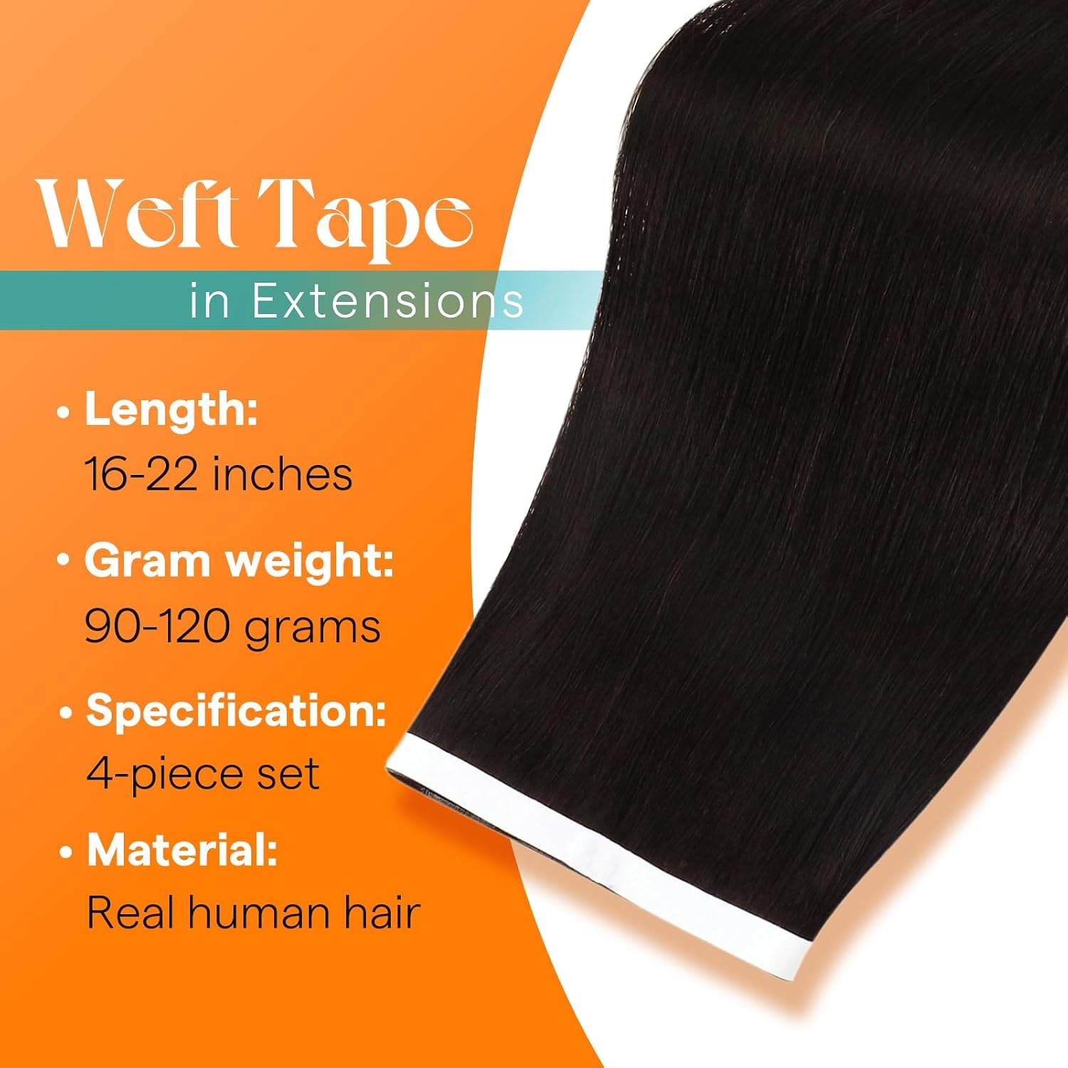 image:imageSunny Hair Light Brown Balayage Injected Invisible Tape in Hair Extensions 22 Inch 20Pcs 50g Natural Invis Edge Tape Real Human Hair Seamless Hand Sewn Hair Extensions2 Darkest Brown