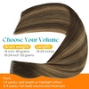 Sunny Hair Light Brown Balayage Injected Invisible Tape in Hair Extensions, 22 Inch 20Pcs 50g, Natural Invis Edge Tape, Real Human Hair, Seamless Hand Sewn Hair Extensions(IJTP-#4/4/27 Brown to Caramel Blonde)