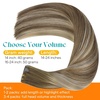 Sunny Hair Light Brown Balayage Injected Invisible Tape in Hair Extensions, 22 Inch 20Pcs 50g, Natural Invis Edge Tape, Real Human Hair, Seamless Hand Sewn Hair Extensions(IJTP-#3/8/22 Brown Balayage Blonde)